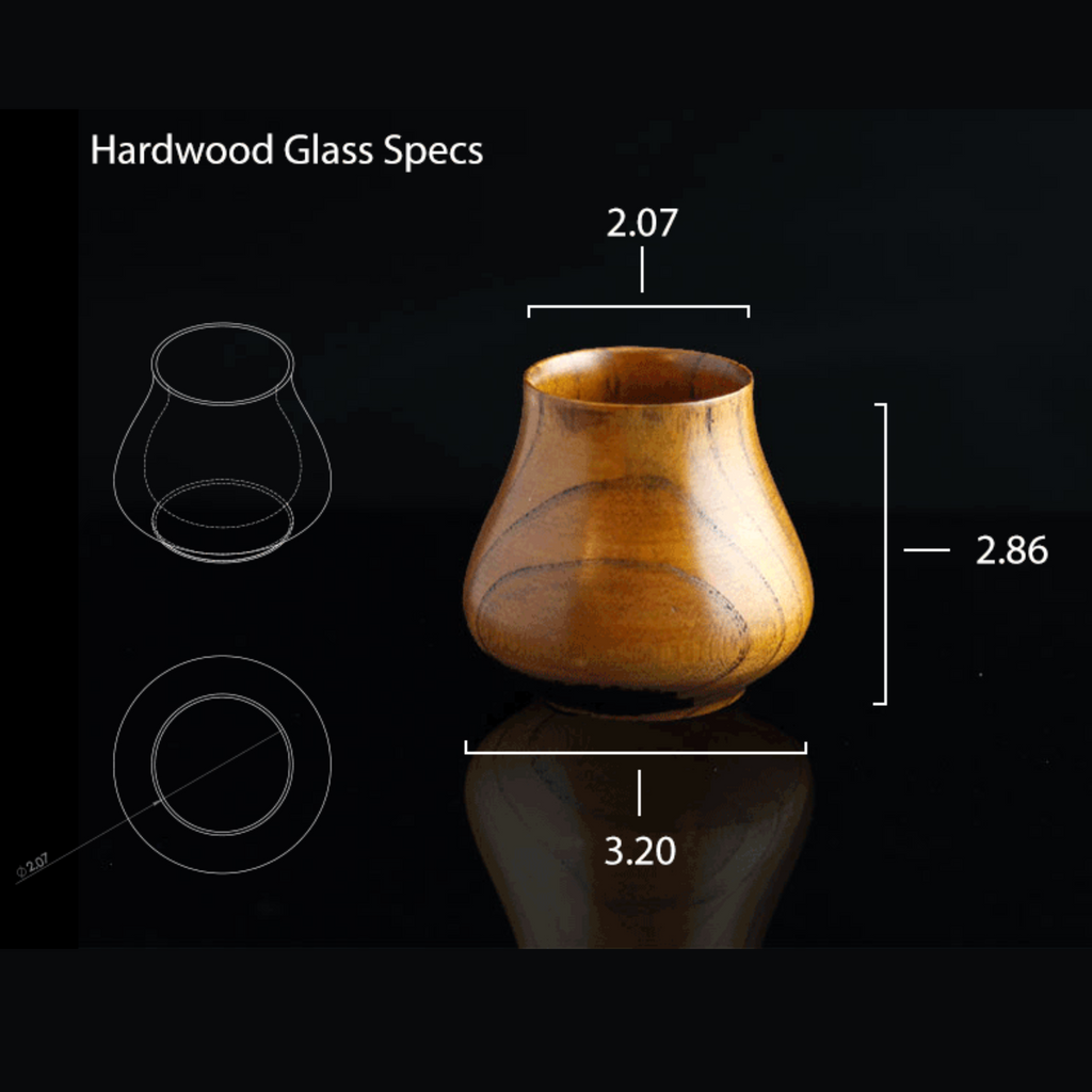 Hardwood Whiskey Tasting Glass