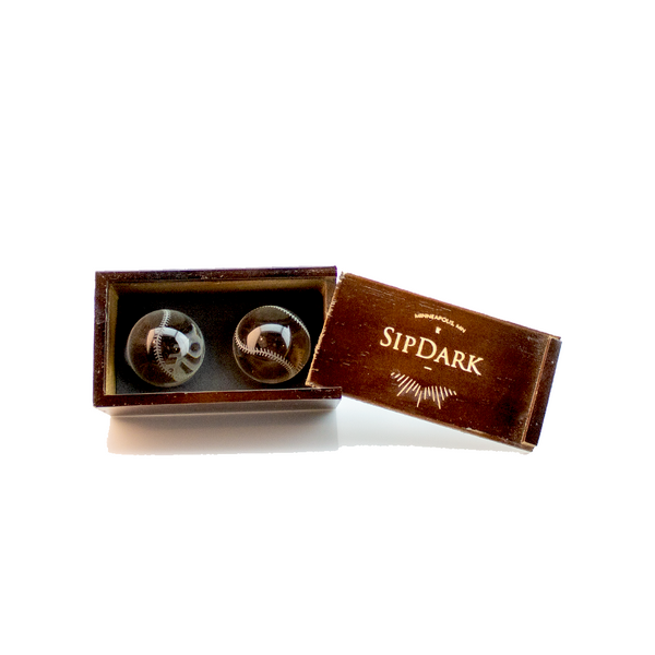 Whiskey Golf Ball Chillers Wood Box Option – SipDark