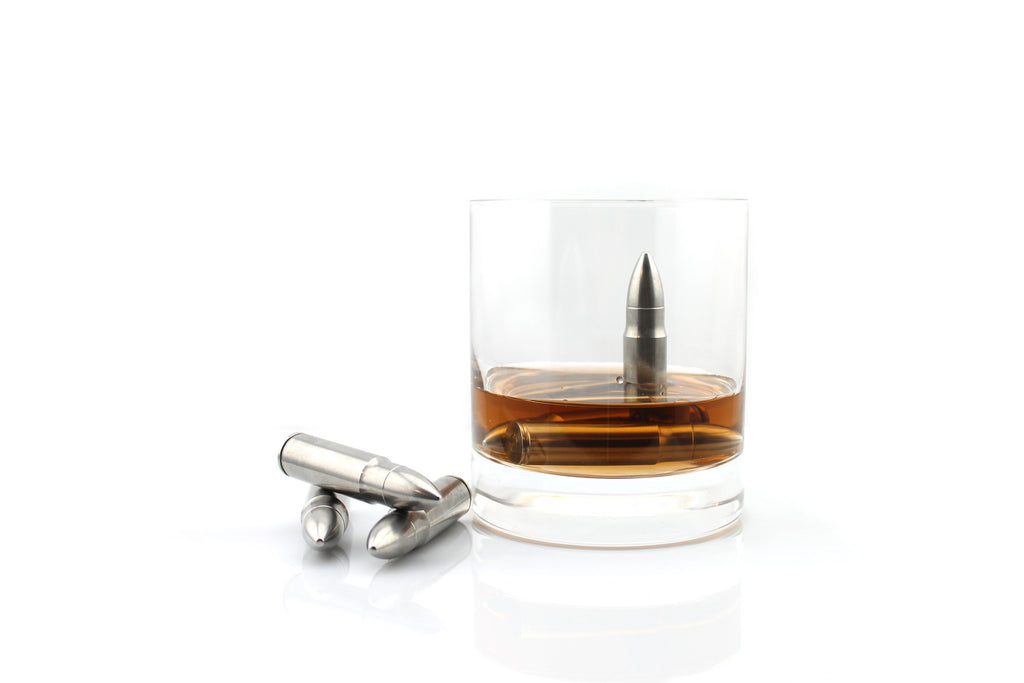 The Original Whiskey Bullet® These stainless steel bullets can be used to cool your whiskey, scotch, vodka, white wine, etc. Unlike ice, Whiskey Bullet ™ chill your whiskey without diluting the flavors