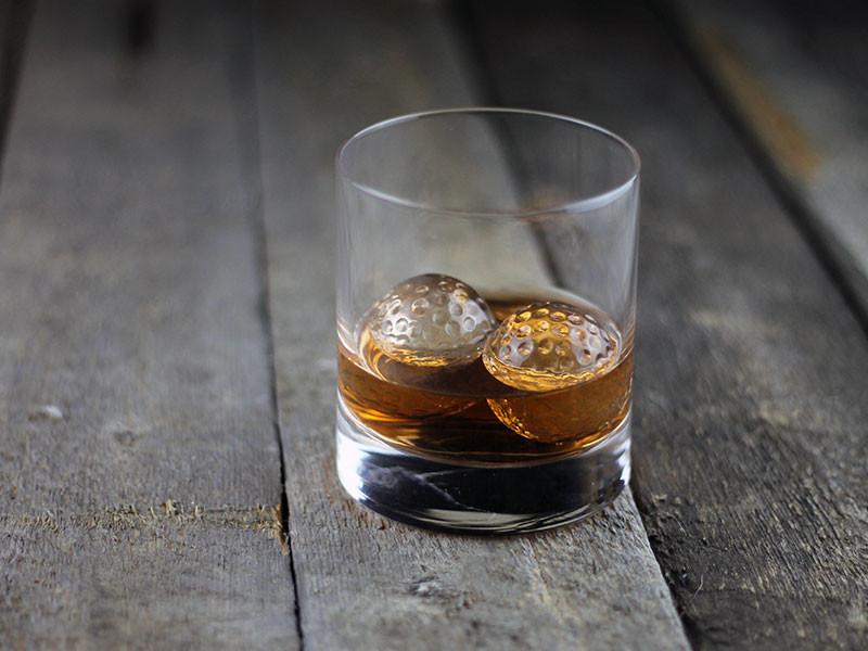 Whiskey Golf Ball Chillers with Rocks Glass – SipDark