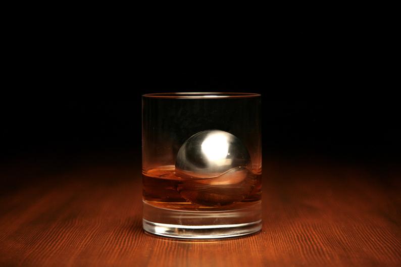 Custom Engraved LOBALL Whiskey Sphere with Wood Gift Box